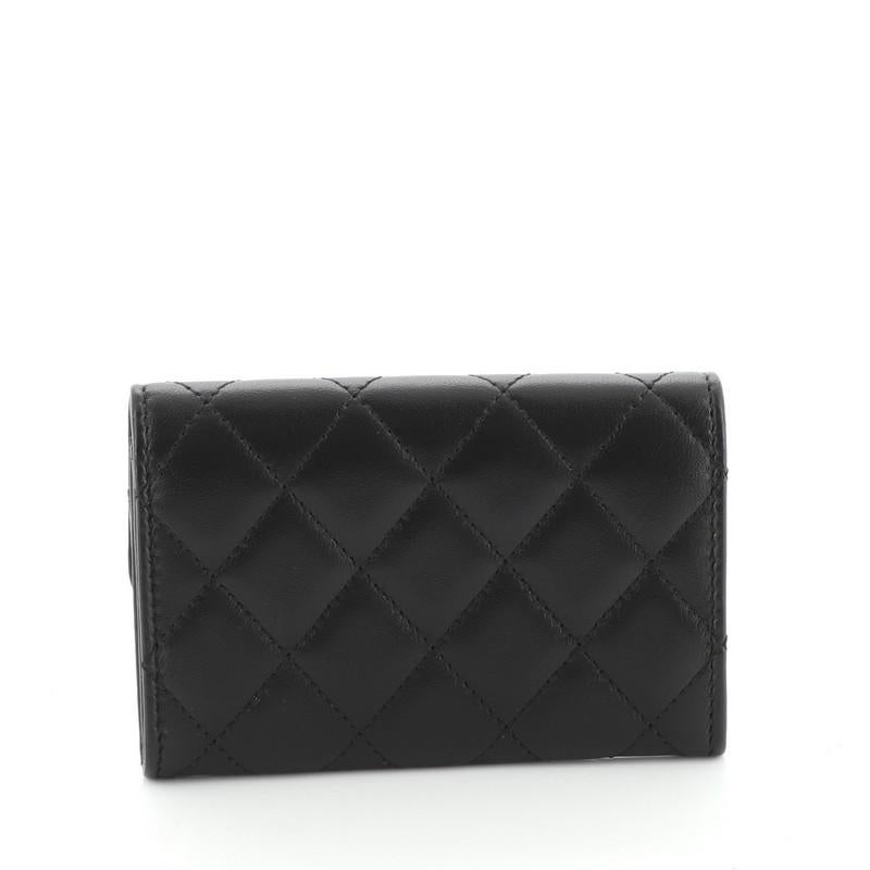 chanel card holder classic flap
