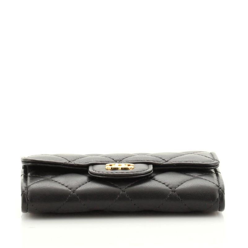 Women's or Men's Chanel Classic Flap Card Holder Quilted Lambskin