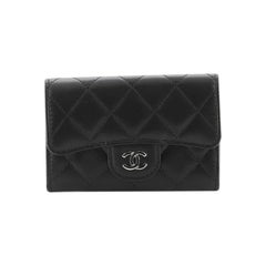 Chanel Classic Flap Card Holder Quilted Lambskin at 1stDibs  chanel card  holder classic flap, chanel lambskin quilted card holder, chanel flap card  holder