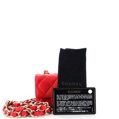 Chanel Classic Flap Charm Chain Belt Bag Quilted Caviar Mini