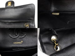 Chanel Classic Flap Chevron Quilted Medium 232106 Black Shoulder Bag
