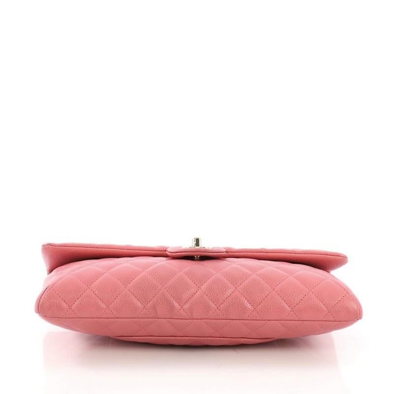 Women's or Men's Chanel Classic Flap Clutch Quilted Caviar