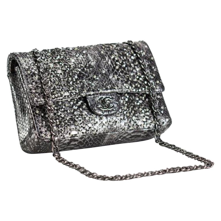 Chanel Python - 42 For Sale on 1stDibs | chanel python bag, chanel python  skin bag price, chanel snakeskin bag