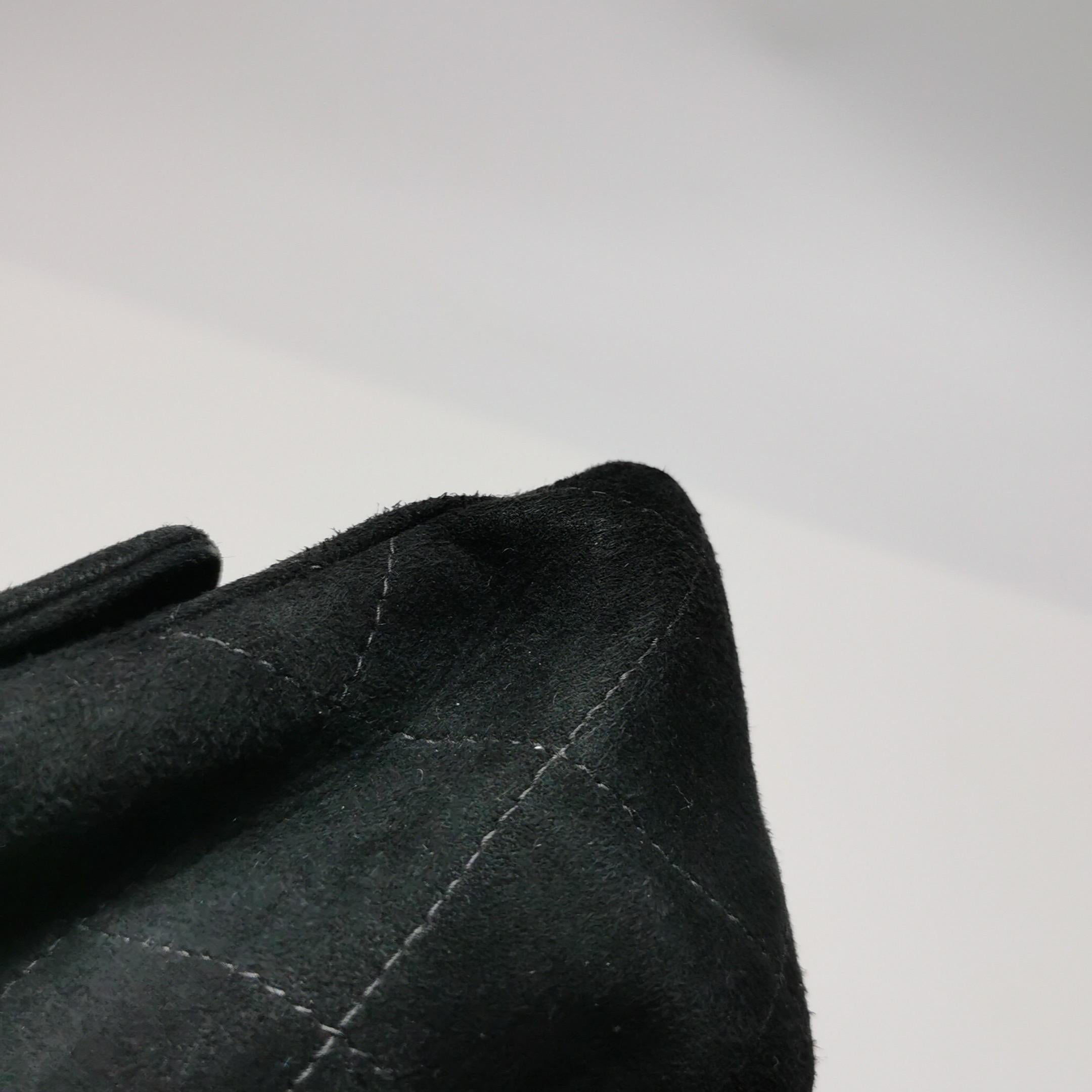 Chanel Classic Flap Extra Mini Black Suede Quilted Gold-tone Hardware For Sale 13