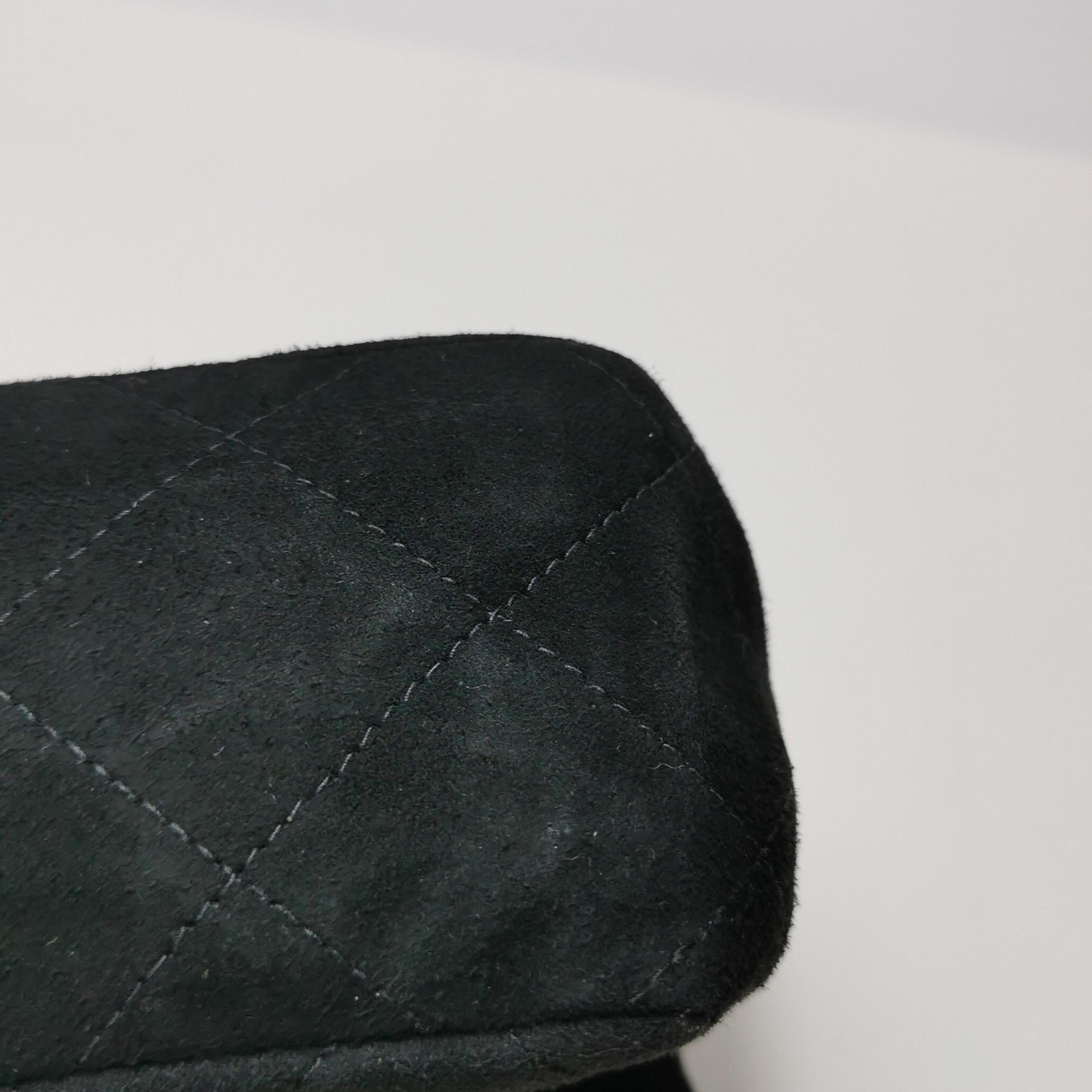 Chanel Classic Flap Extra Mini Black Suede Quilted Gold-tone Hardware For Sale 14