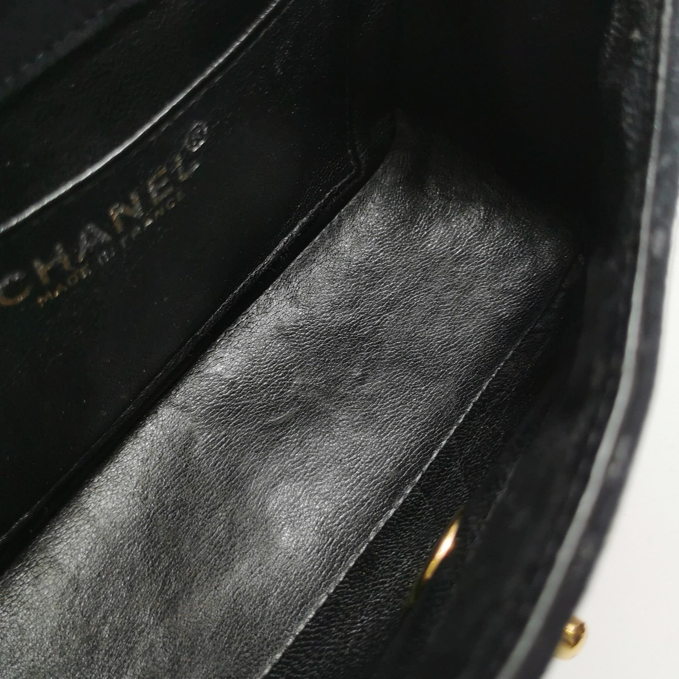 Chanel Classic Flap Extra Mini Black Suede Quilted Gold-tone Hardware For Sale 16