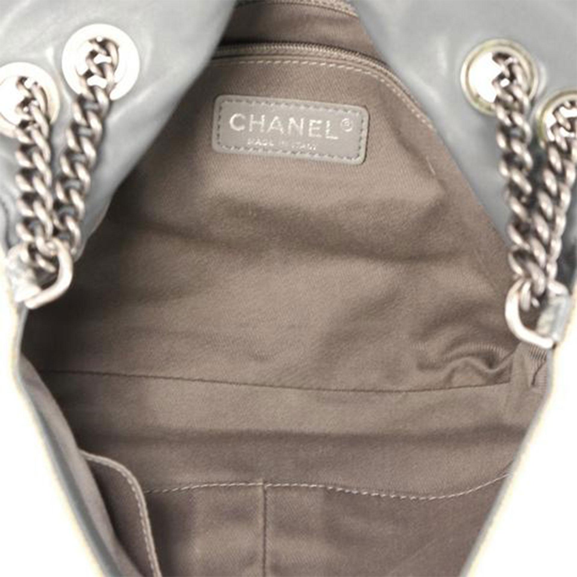 Brown Chanel Classic Flap Graffiti Boy Art School Oh My Khaki Canvas Shoulder Bag For Sale
