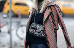 Chanel 2009 Classic Flap Hidden Mesh Medium Black Sequins Shoulder Bag