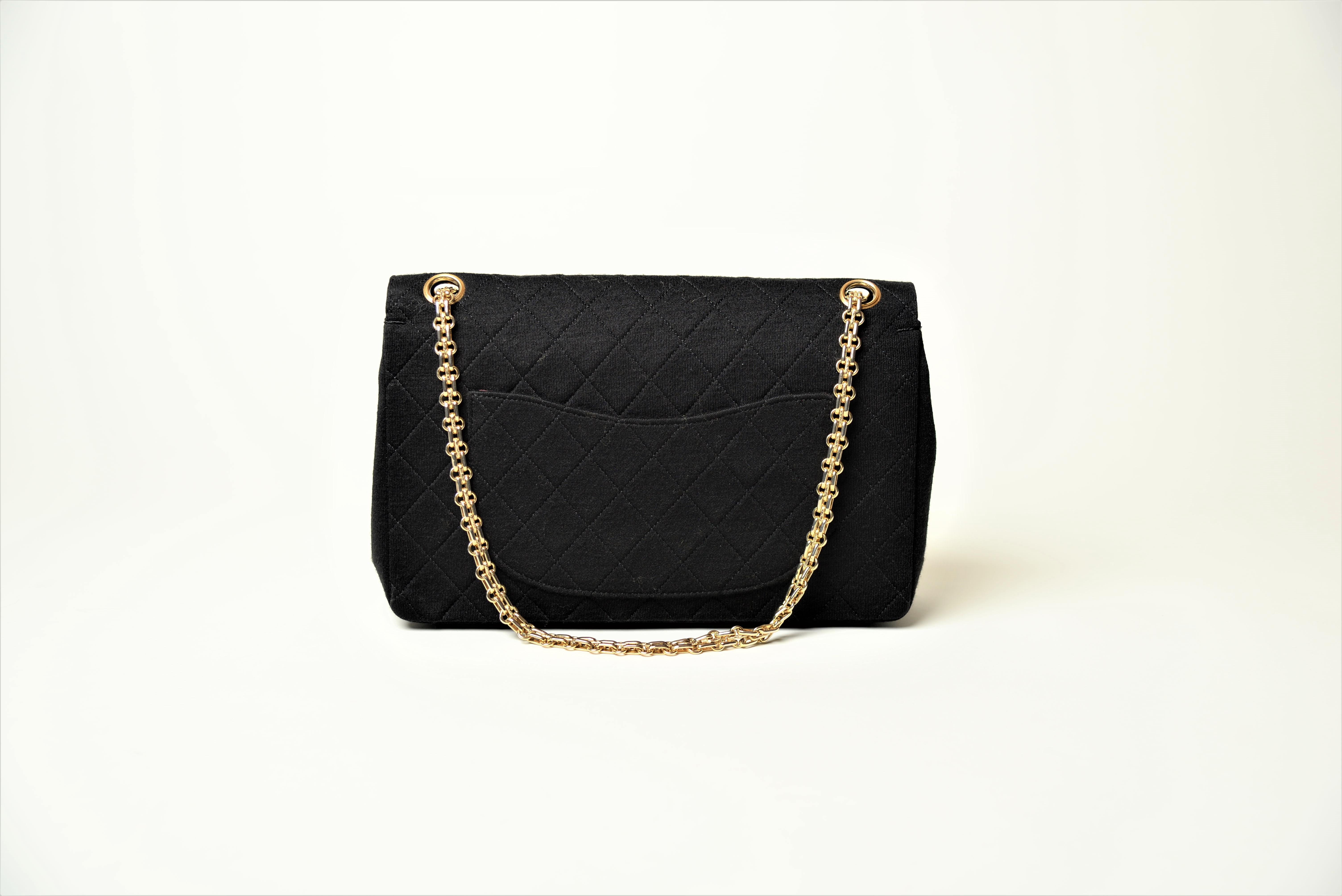 Chanel Classic Flap Jersey 2.55 Vintage Reissue Chain 6