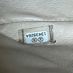 Chanel Classic Flap Jumbo Beige Caviar Leather Single Flap Silver Hardware