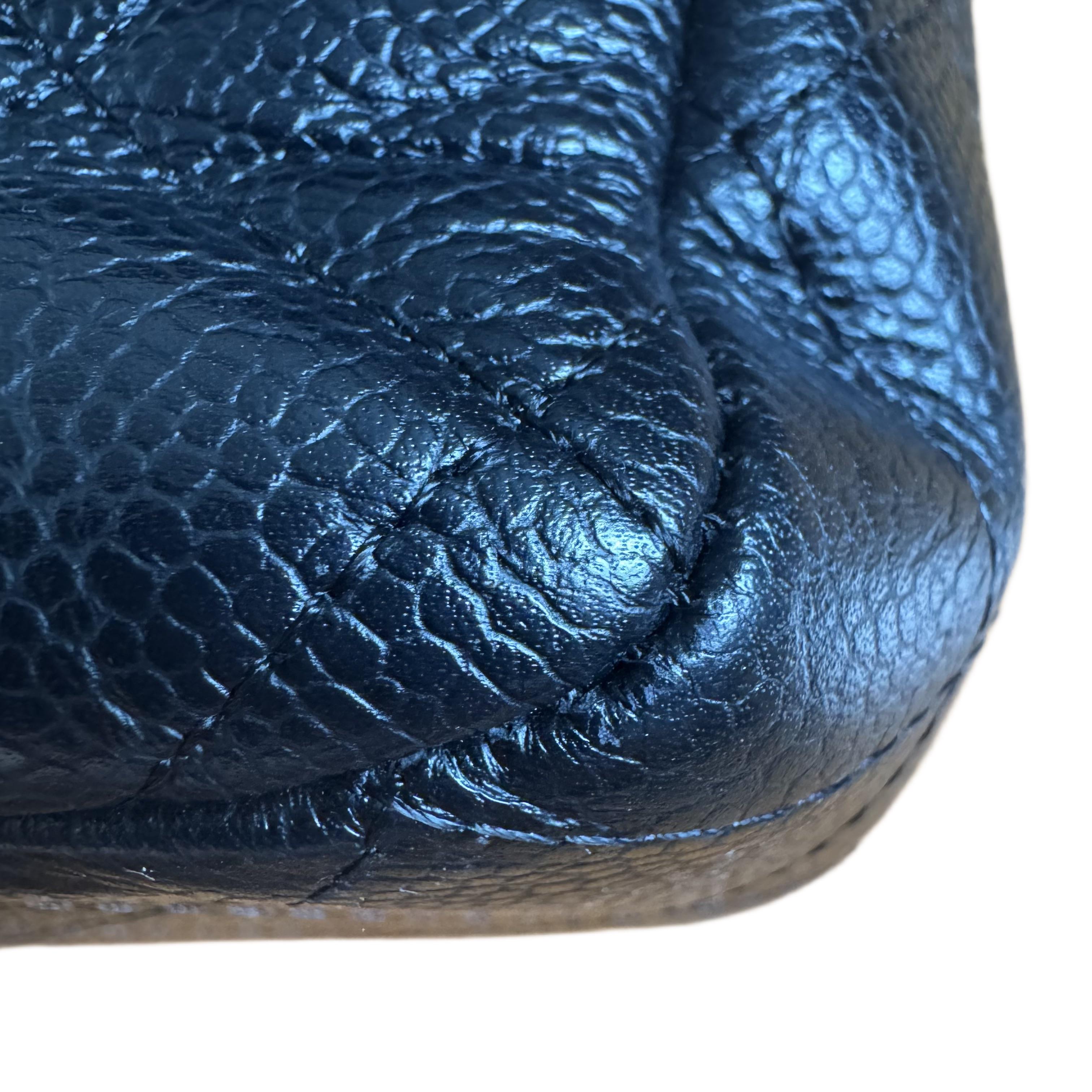 Chanel Classic Leather Jumbo Black Caviar Leather Single Flap 24k Gold Hardware en vente 1