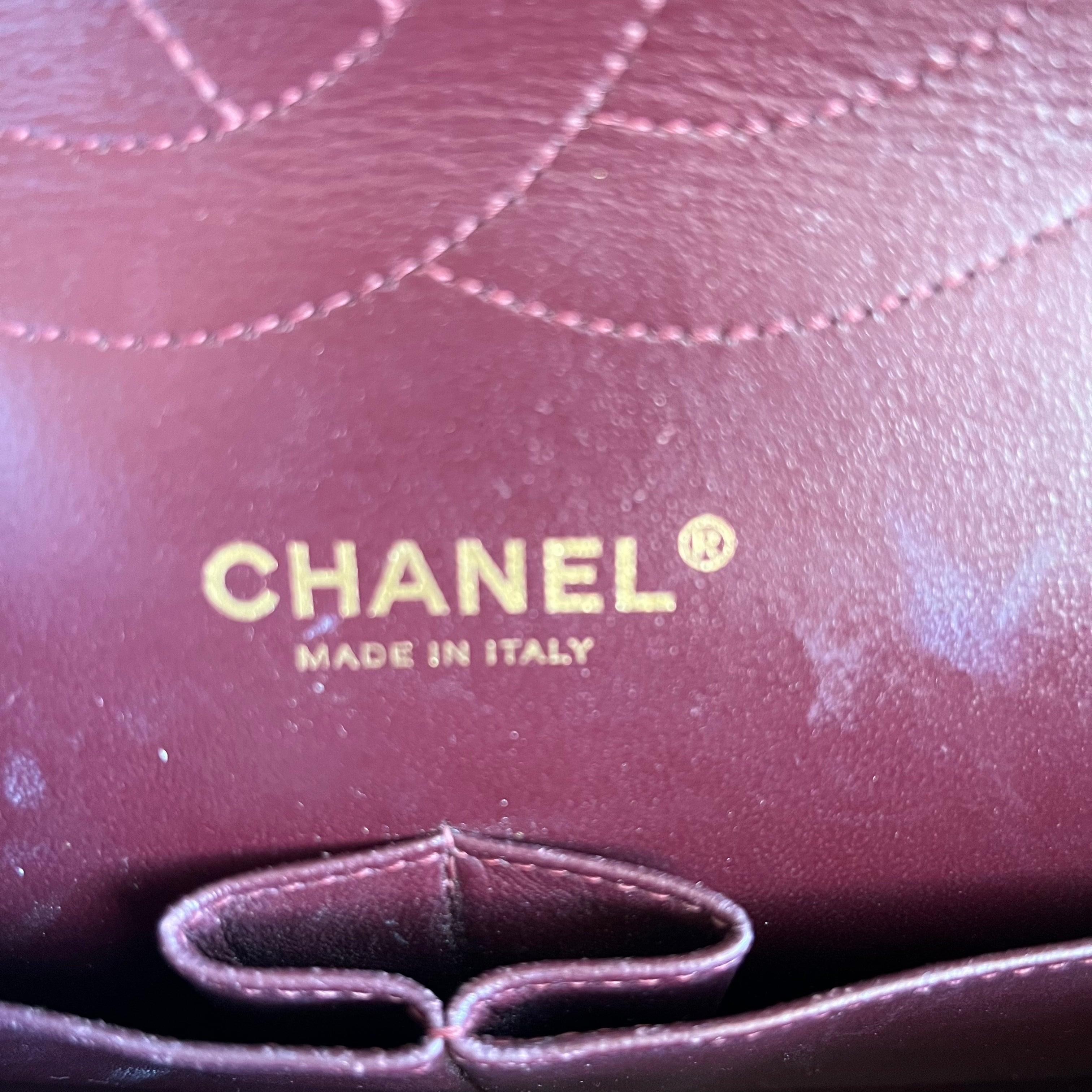 Chanel Classic Flap Jumbo Noir Cuir d'agneau Double rabat Ferrures dorées en vente 12