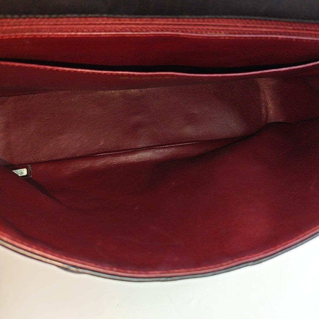 Chanel Classic Flap Jumbo Schwarzes Lammfell Leder Einzelne Klappe Gold Hardware 2009 im Angebot 3