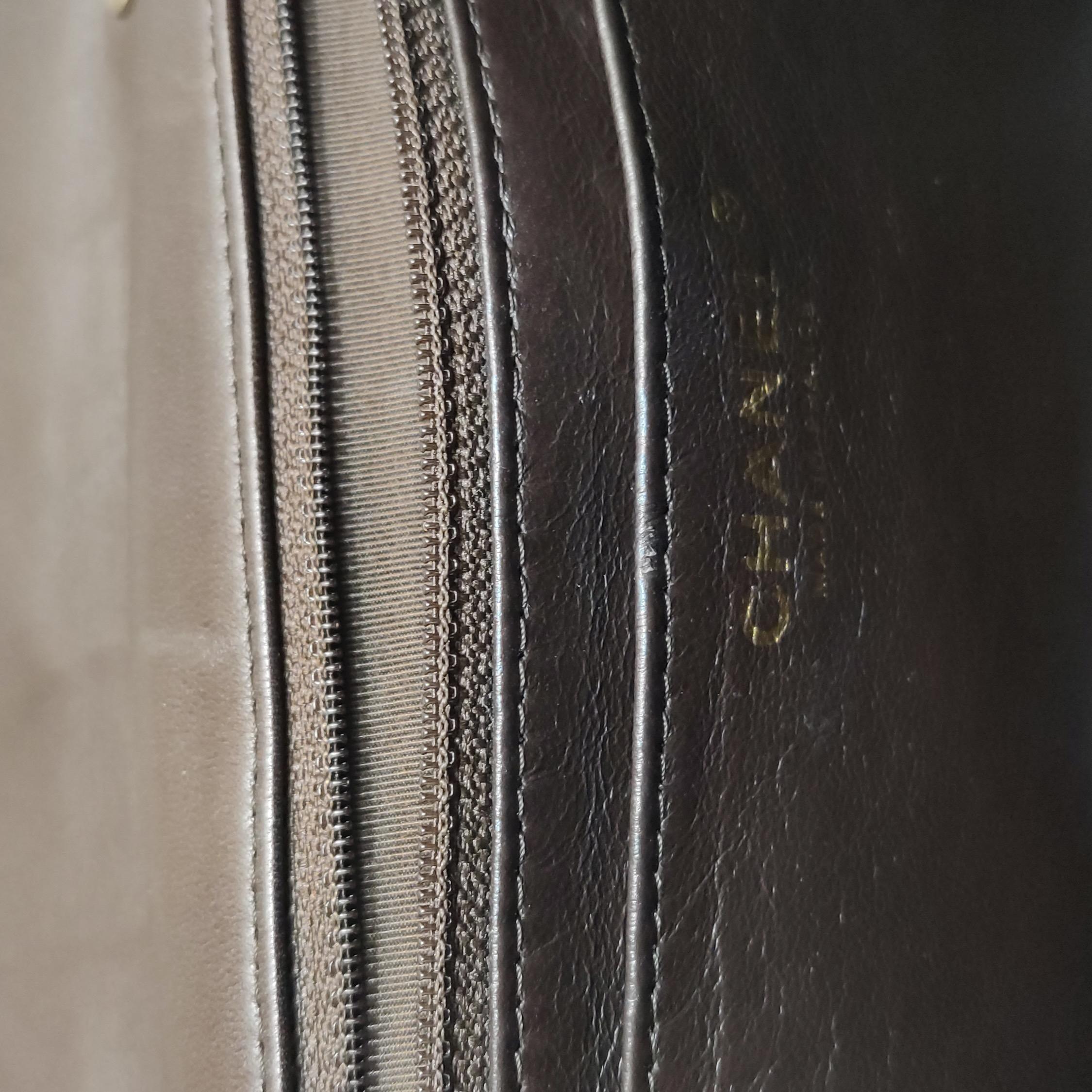 Chanel Classic Flap Jumbo Brown Lambskin Leather Single Flap Silver Hardware en vente 5