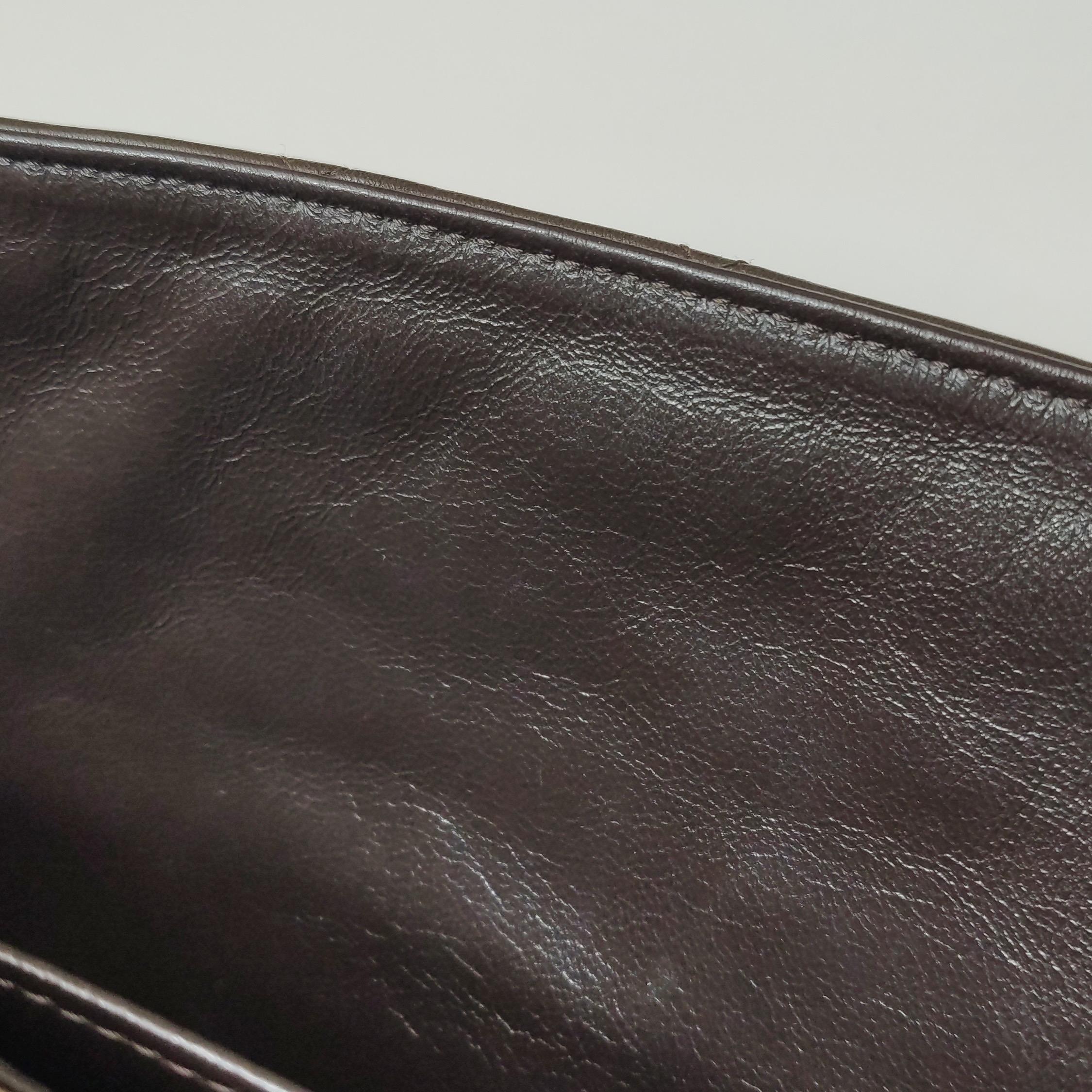 Chanel Classic Flap Jumbo Brown Lambskin Leather Single Flap Silver Hardware en vente 6