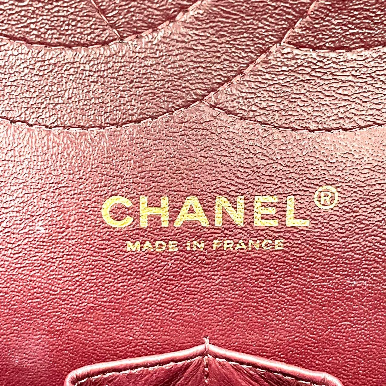 Chanel Classic Flap Jumbo Caviar Leather Double Flap with Gold Hardware, 2012 7