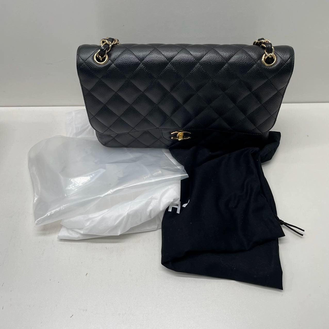 Chanel Classic Flap Jumbo Caviar Leather Double Flap with Gold Hardware, 2012 4