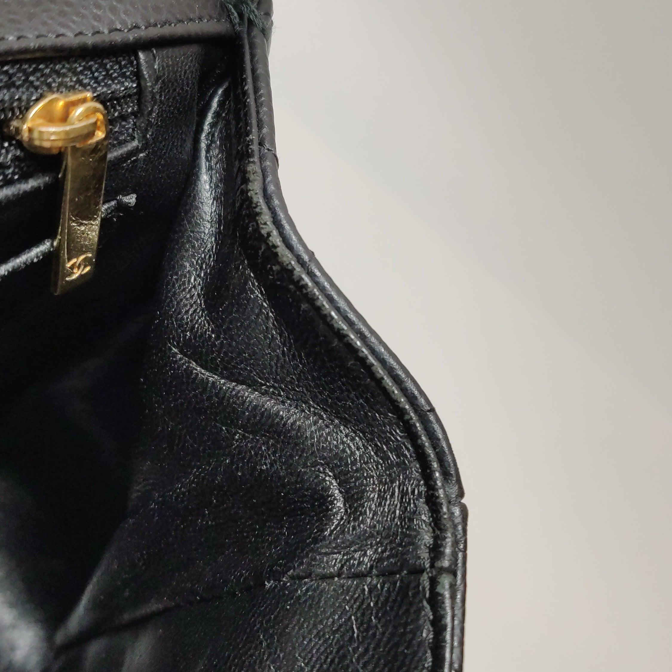 Chanel Classic Leather Jumbo Caviar Leather Single Flap 24k Gold Hardware 2008 en vente 8