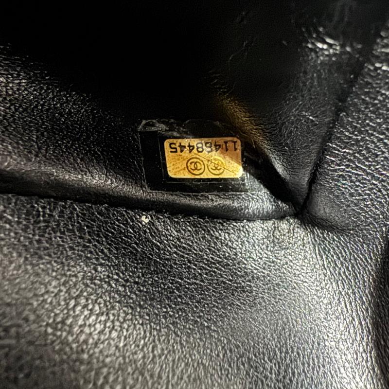 Chanel Classic Leather Jumbo Caviar Leather Single Flap Silver Hardware 2006-08 en vente 6