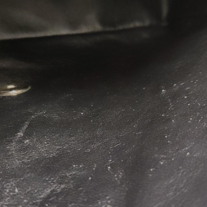 Chanel Classic Leather Jumbo Caviar Leather Single Flap Silver Hardware 2006-08 en vente 4