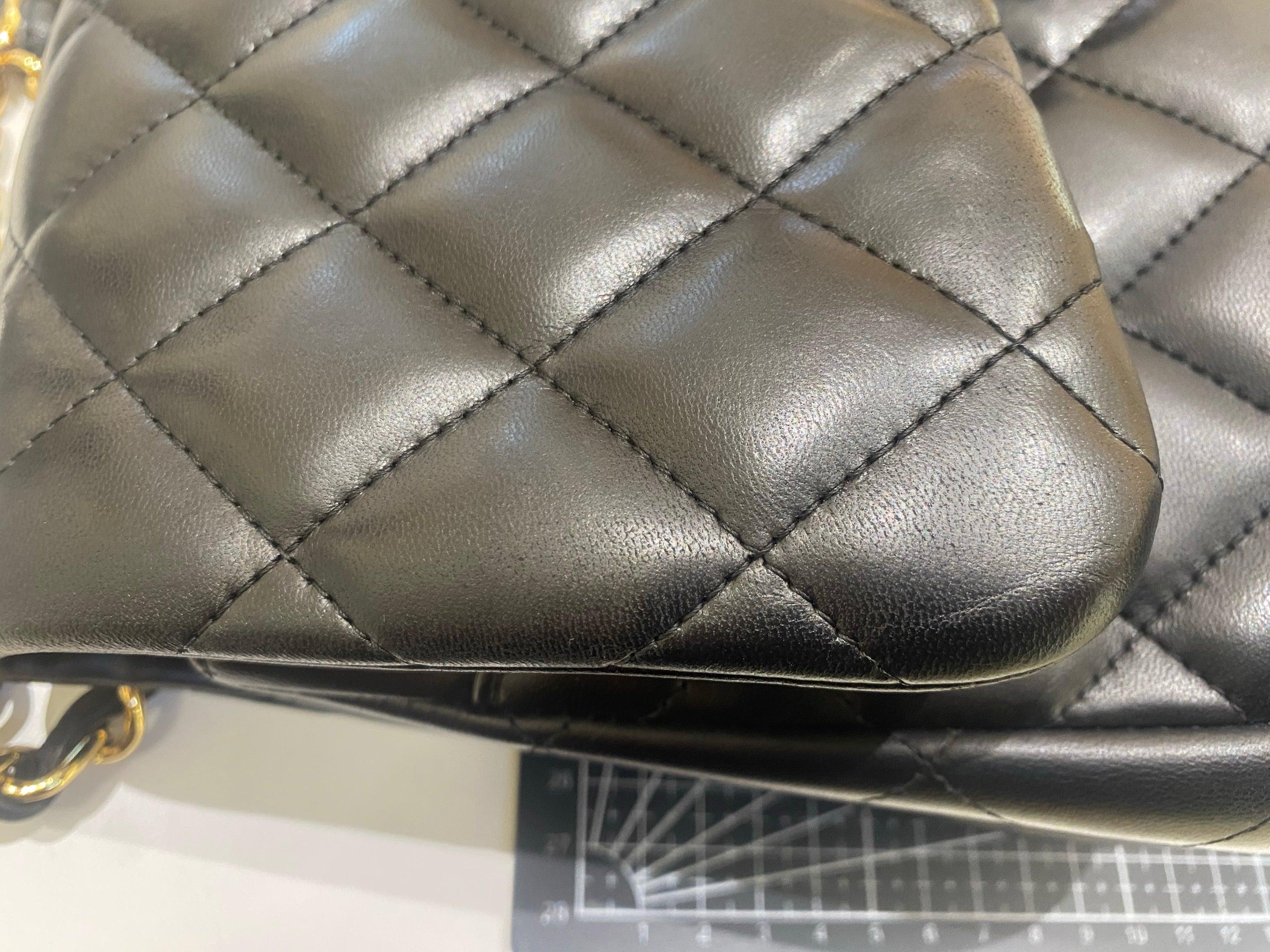 Chanel Classic Flap Jumbo Lambskin Leather Double Flap Gold Hardware, 2011-2012 13