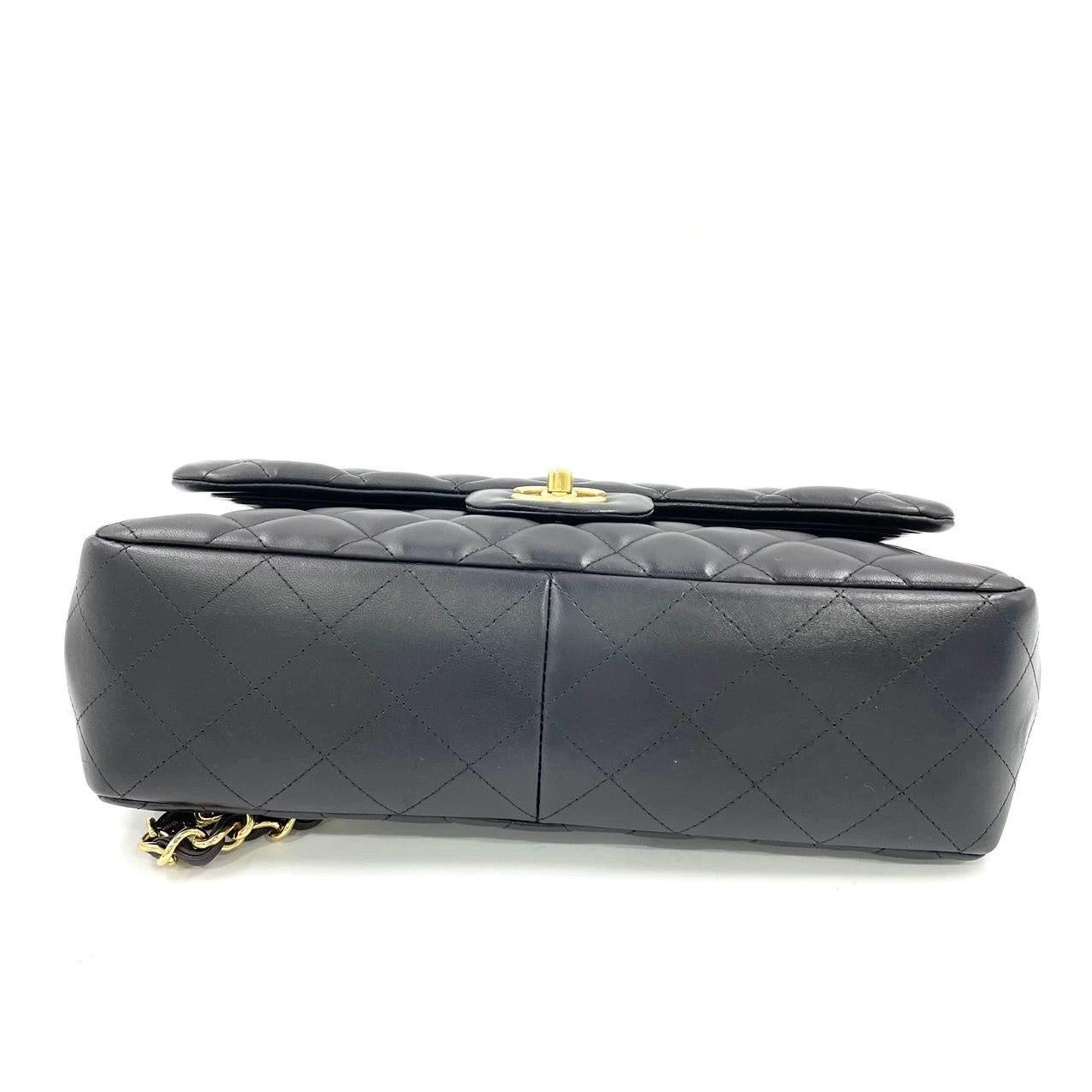 Chanel Classic Flap Jumbo Lambskin Leather Double Flap Gold Hardware, 2011-2012 1
