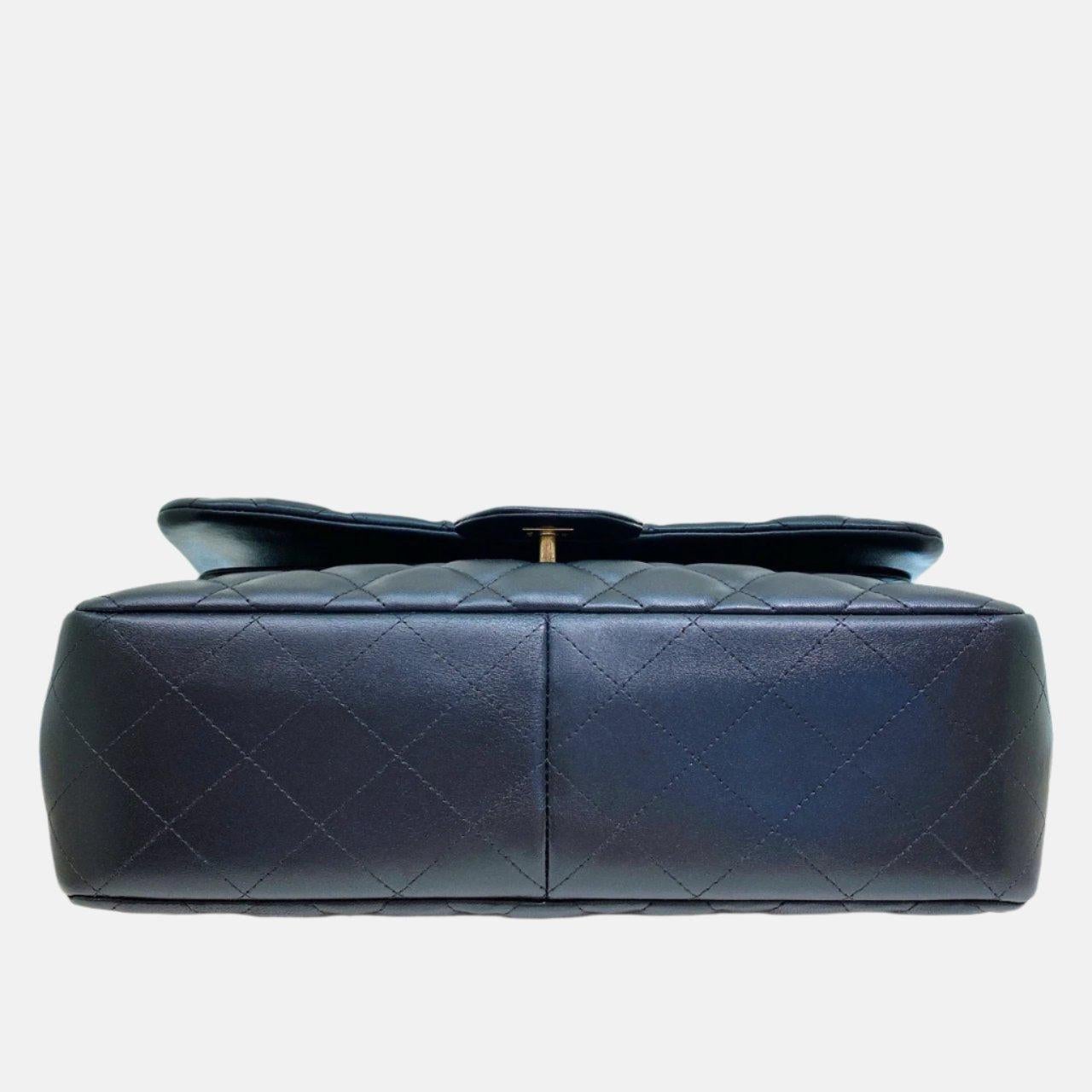 Chanel Classic Flap Jumbo Lambskin Leather Double Flap Gold Hardware, 2011-2012 3