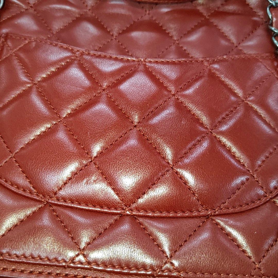 Chanel Classic Flap Jumbo Large Red Calfskin Leather, 2013-2014 10
