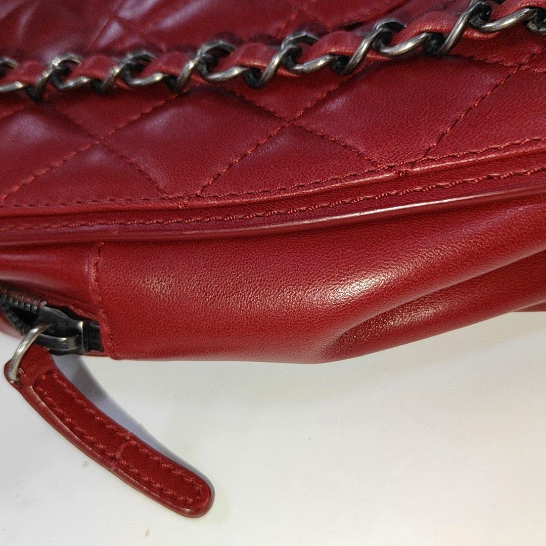 Chanel Classic Flap Jumbo Large Red Calfskin Leather, 2013-2014 12