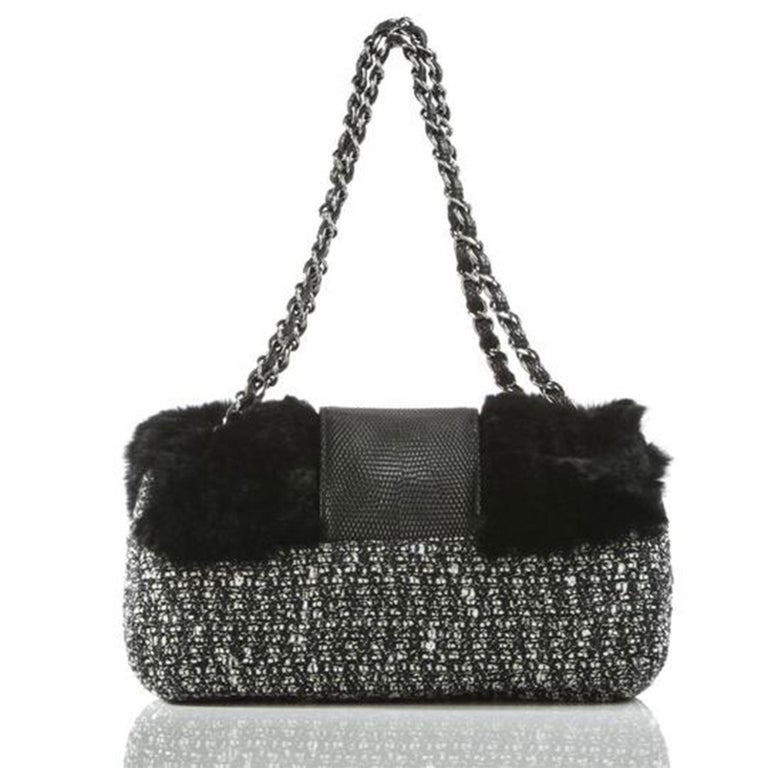 Chanel Classic Shoulder Pre-Fall 2011 Paris-Byzance METIERS d'Art Collection Chain Flap Black Calfskin Leather Cross Body Bag