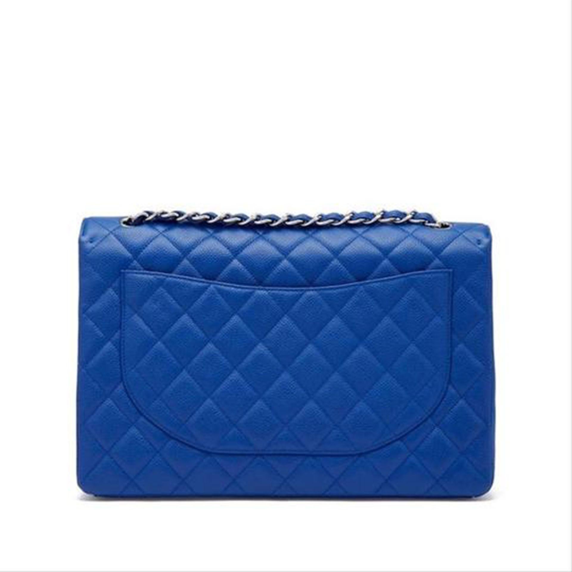 blue chanel purse