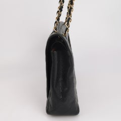 Chanel Classic Flap Maxi 2011 Black Caviar Leather Double Flap with Gold HW