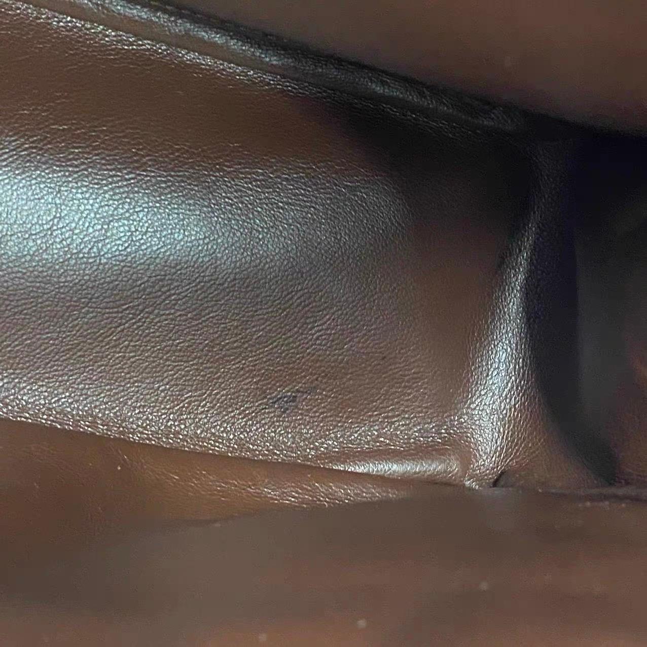 Chanel Classic Flap Maxi Chocolate Brown Lammfell Leder Single Flap Silver im Angebot 11