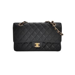 Chanel Classic Flap Medium 2015 Black Caviar Leather Gold Hardware