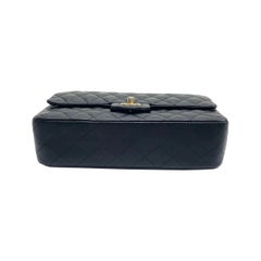 Chanel Classic Flap Medium 2015 Black Lambskin Leather Gold Hardware