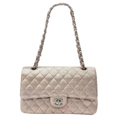 Chanel Classic Flap Medium 2016 Pink Metallic Pixel Effect Calfskin Leather