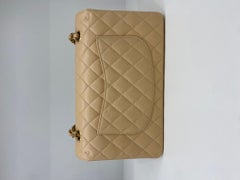 Chanel Classic Flap Medium Beige Caviar GHW