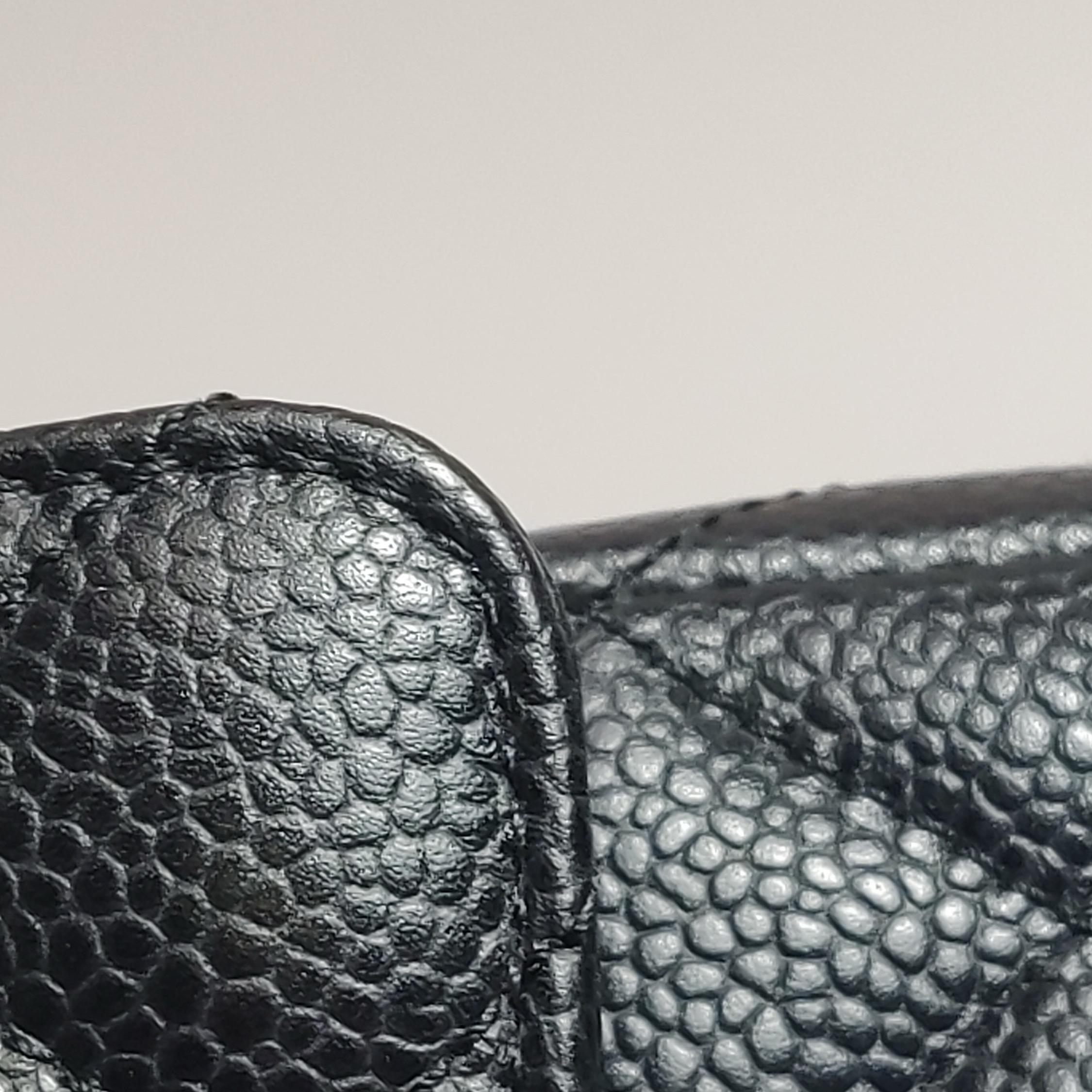 Chanel Classic Flap Medium Black Caviar Leather Gold-tone Hardware 2012-2013 For Sale 12