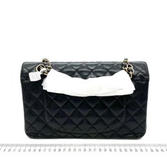 Chanel Classic Flap Medium Black Caviar Leather with 24k Gold Hardware 2008-2009