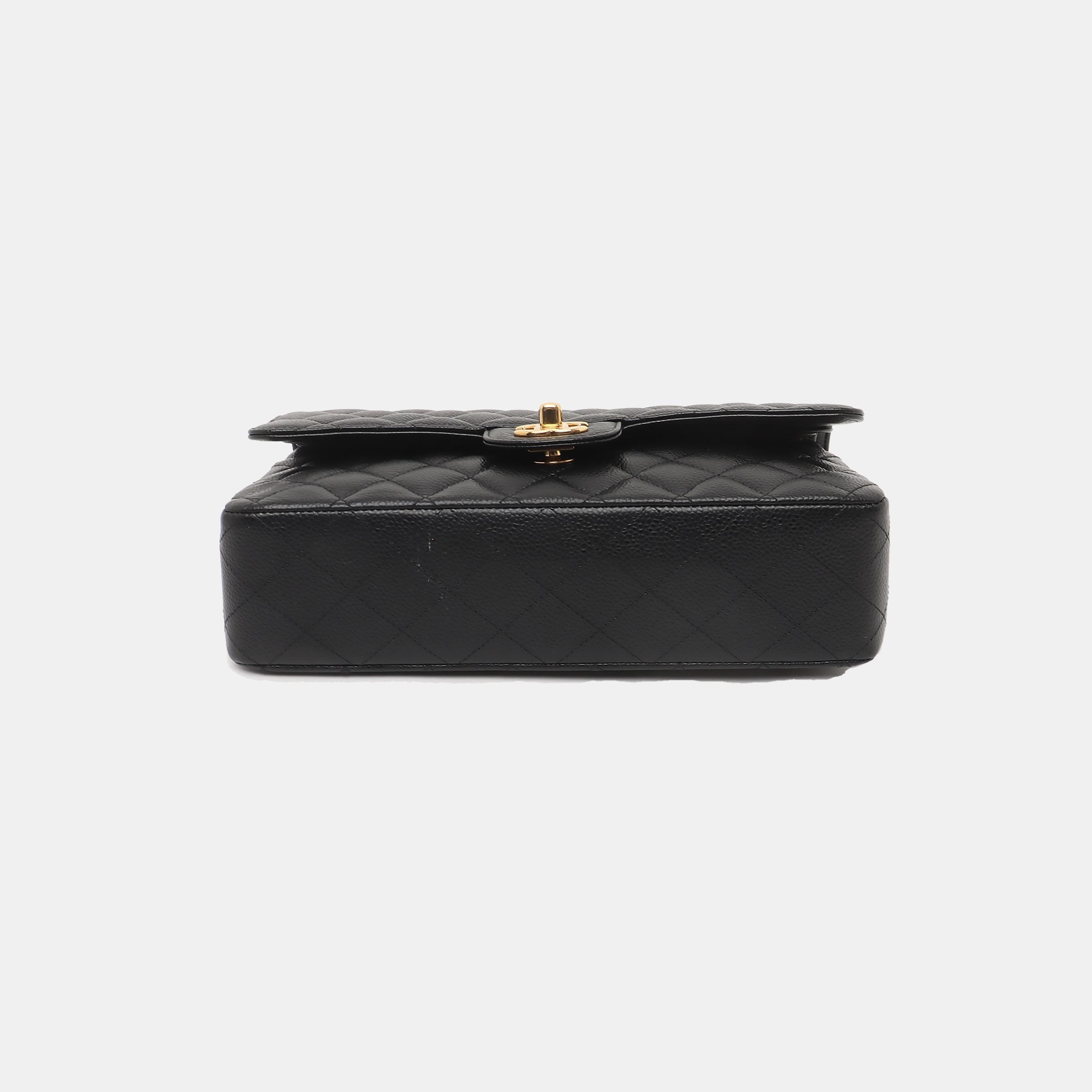 Chanel Classic Flap Medium Black Caviar Leather with Gold-tone Hardware, 2018 1
