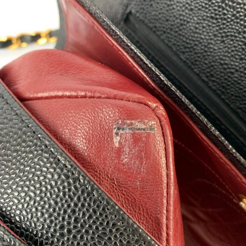 Chanel Classic Flap Medium Black Caviar Leather with 24k Gold Hardware, Pre-2010 14