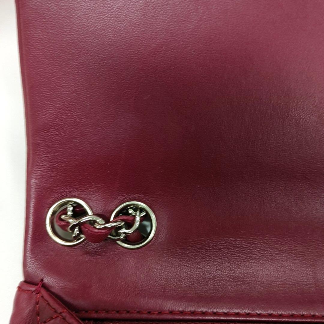Chanel Classic Flap Medium Chevron Burgundy Quilted Lambskin Leather, 2012 6