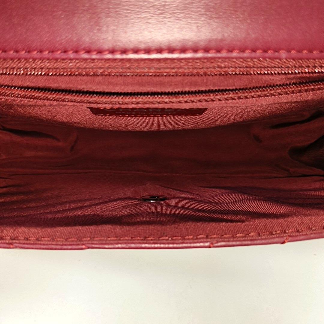 Chanel Classic Flap Medium Chevron Burgundy Quilted Lambskin Leather, 2012 3
