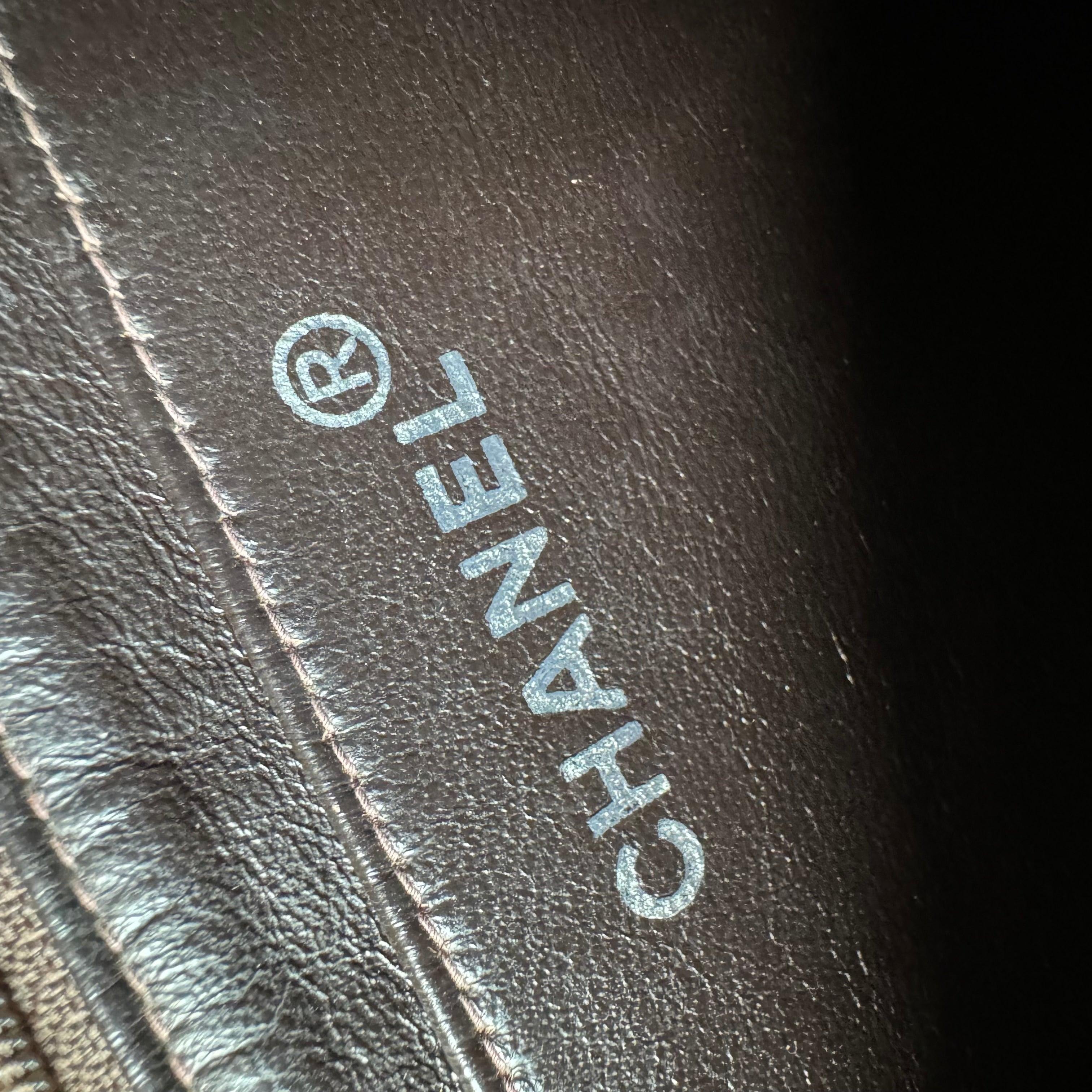 Chanel Classic Flap Medium Dark Chocolate Brown Suede Leather Silver HW, 1996-97 13