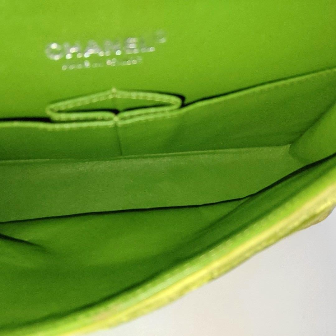 Chanel Classic Flap Medium Green Velvet Black Hardware, 2014-2015 1