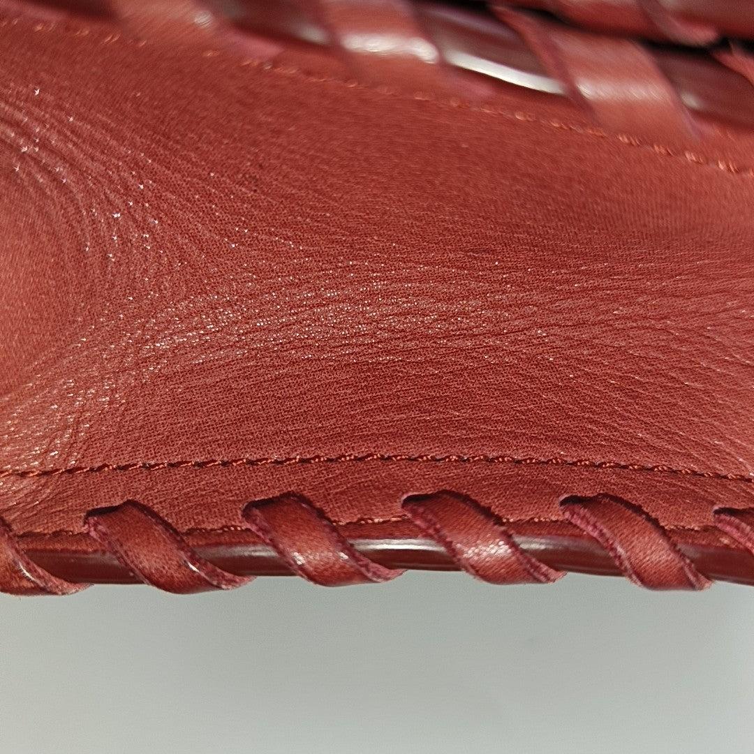 Chanel Classic Flap Medium Happy Stitch Red Fabric Gold Hardware, 2015-2016 en vente 9