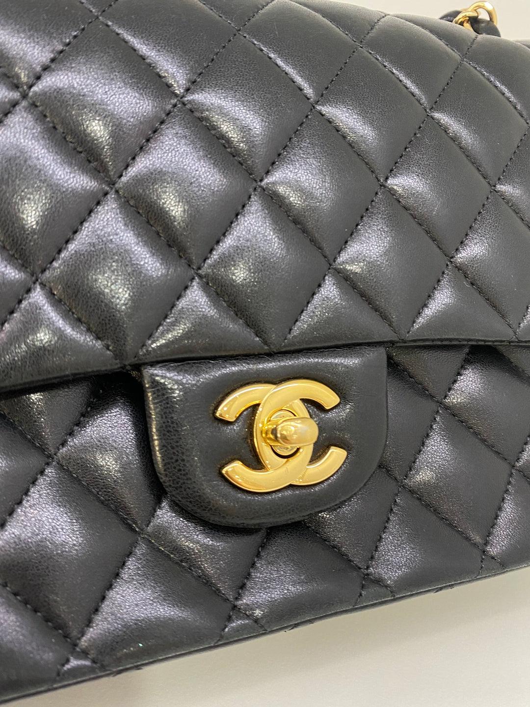 Chanel Classic Flap Medium Lambskin Black GHW 7