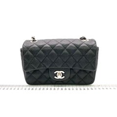 Chanel Classic Flap Mini Black Caviar Silver Hardware 2017-18