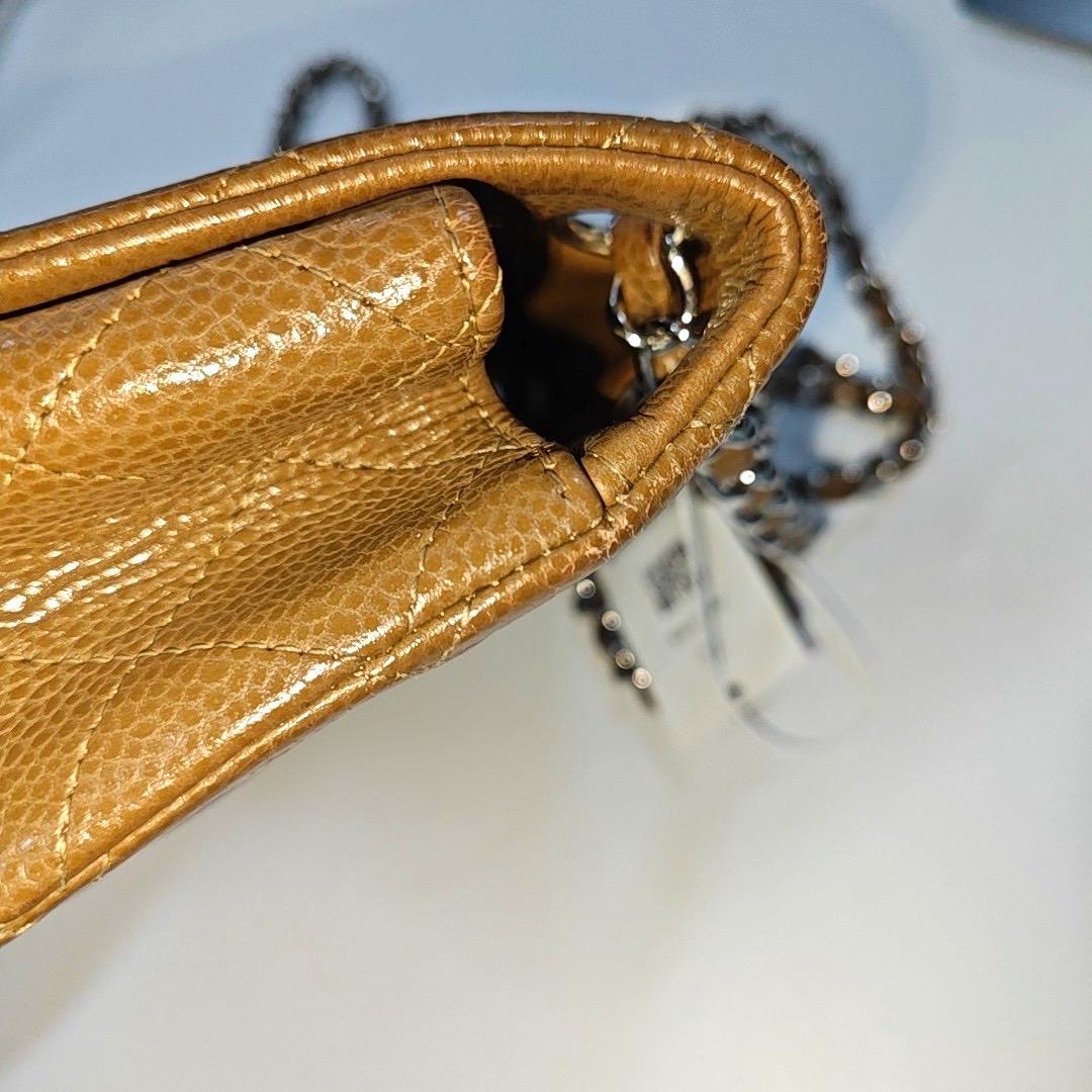 Chanel Classic Flap Mini Brown Caviar leather silver hardware, 2011 6