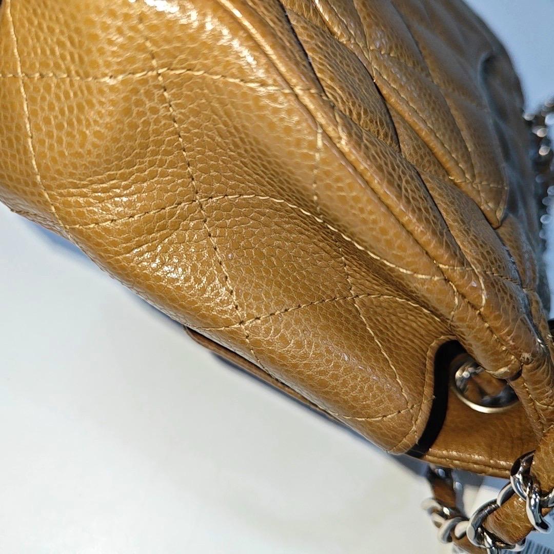 Chanel Classic Flap Mini Brown Caviar leather silver hardware, 2011 4